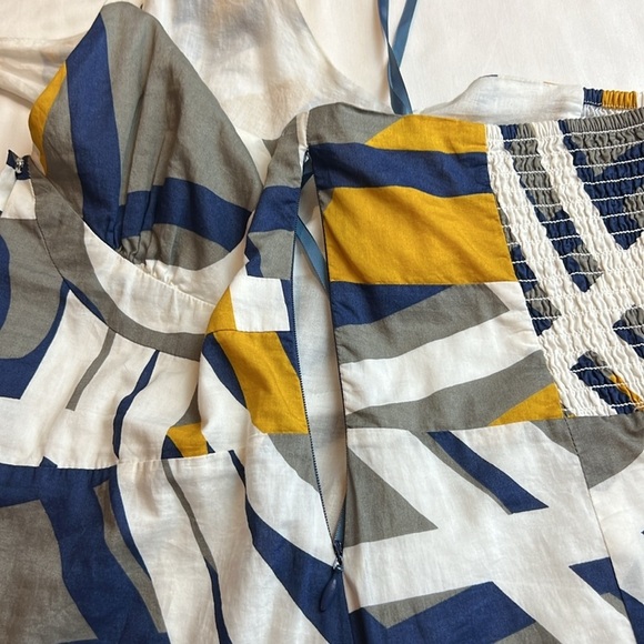 Anthropologie "Soft Geometry Halter Dress" by Maeve, Multicolor, Maxi SZ 8 - Picture 13 of 13